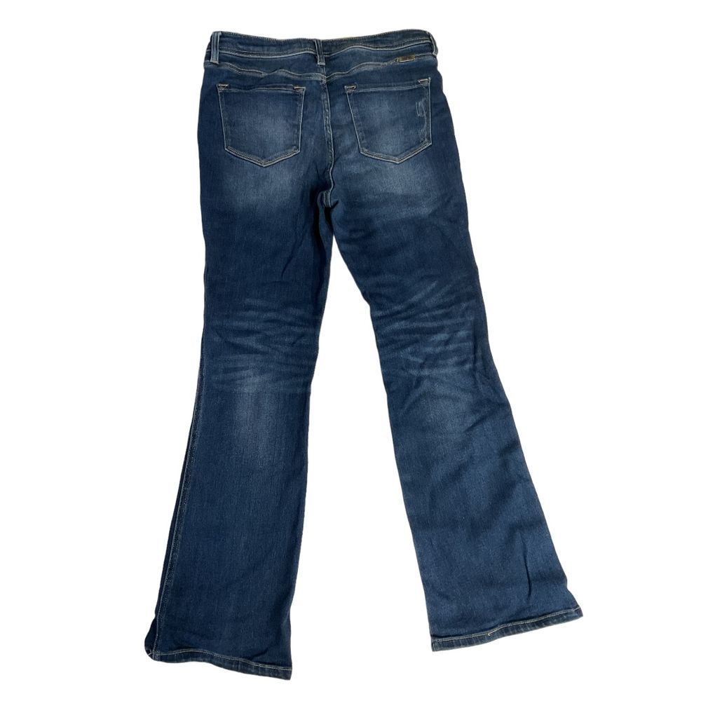 KanCan Women's Bootcut‎ High Rise Button Fly Jeans Blu Denim Stretch Size